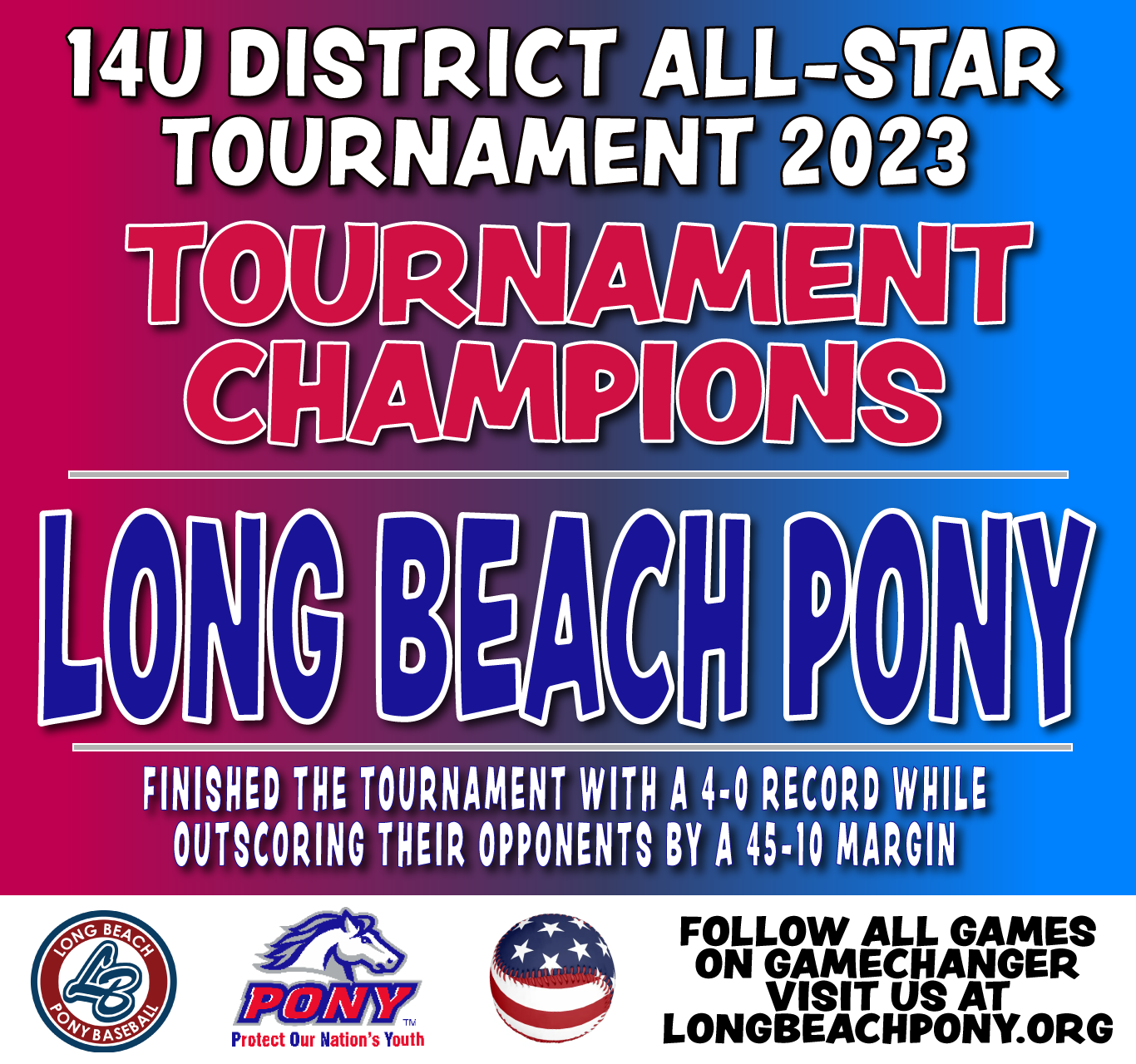 Long Beach PONY Baseball 2023