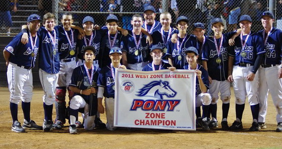 2011 PONY West Zone Tournament Champions